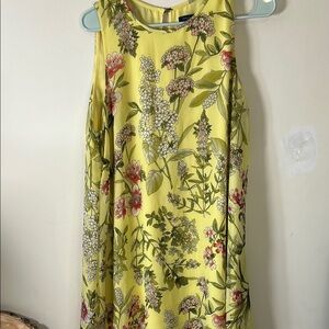Tommy Hilfiger Women's Floral-Print Shift Dress Yellow/Multi Color Size 14